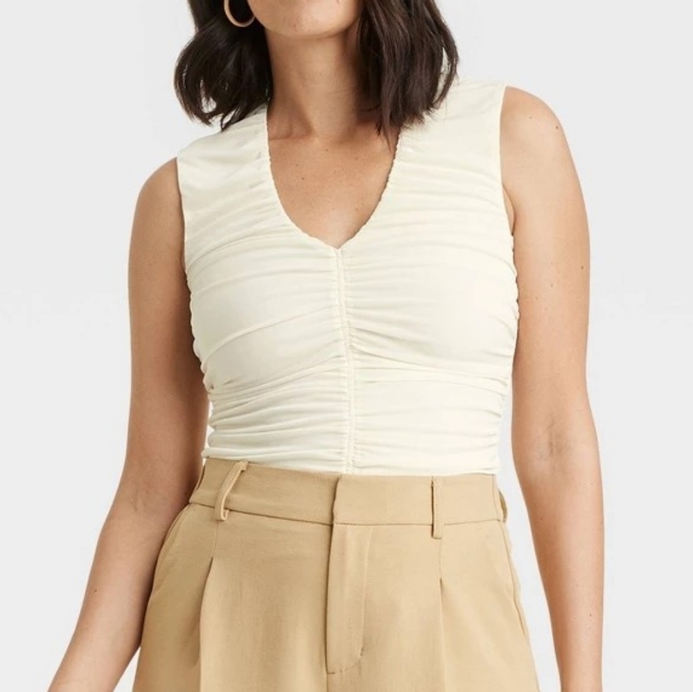 A New Day Cream Sleeveless Tank Top